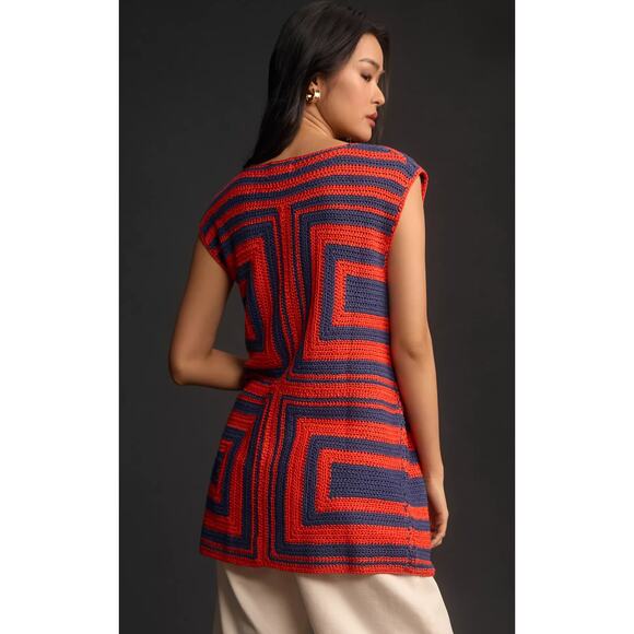 NWT Anthropologie FRNCH Crochet Sweater Vest - Medium - Picture 3 of 4